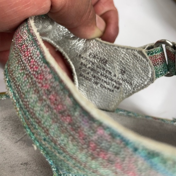 Alegria Multicolor Striped Sandals - Picture 5 of 5